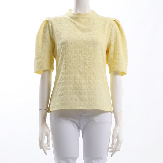 特徴表面感パフスリーブブラウス