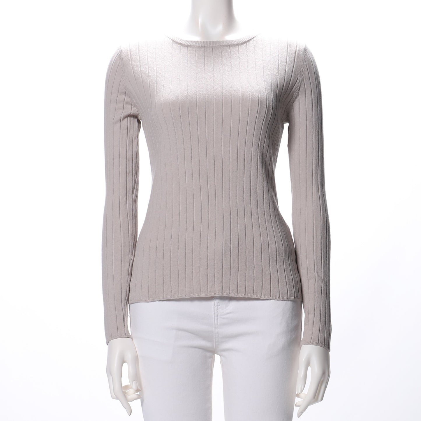 シンプルリブニット