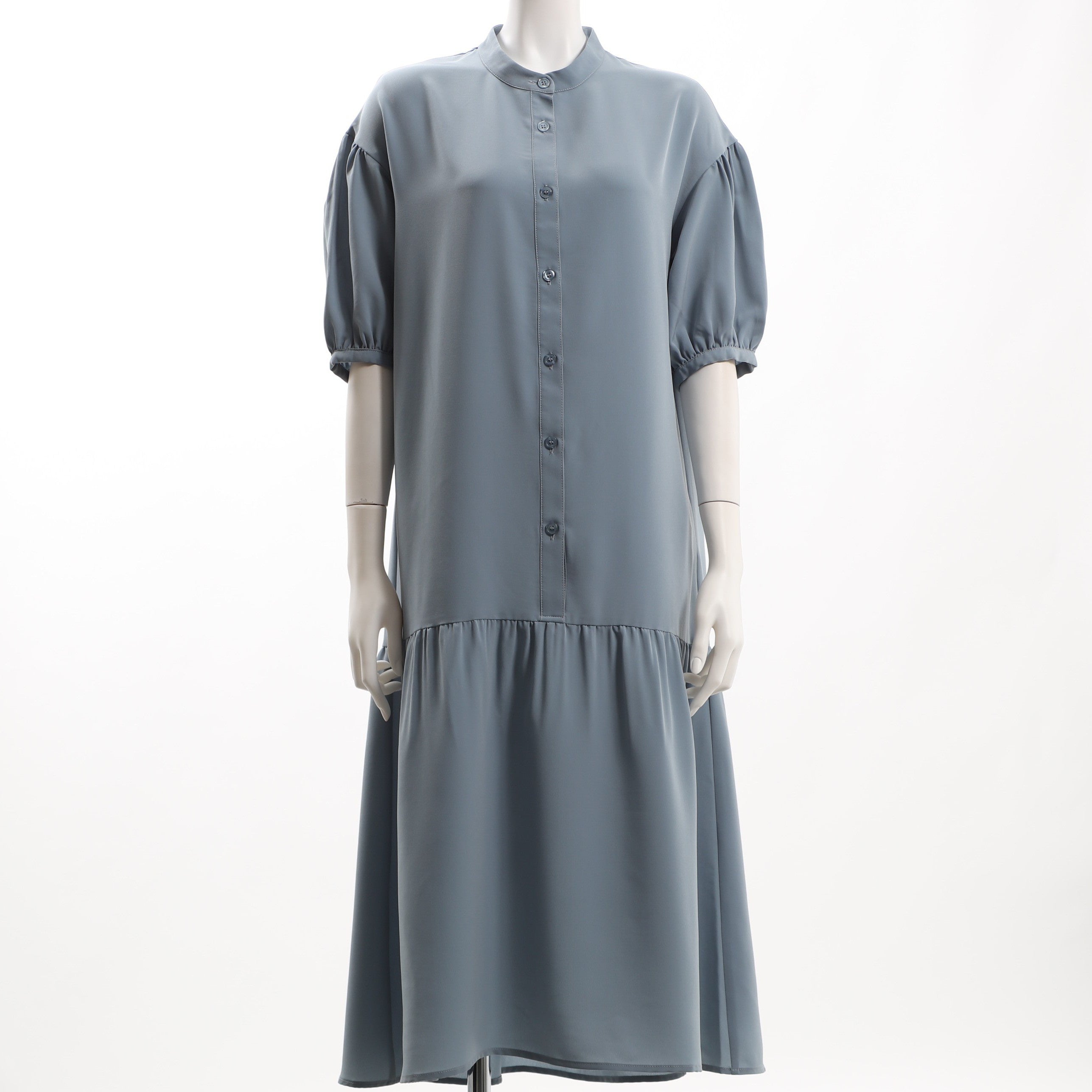 切り替えバンドカラーワンピース