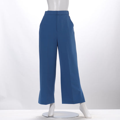 バックベルトサイドスリットワイドパンツ