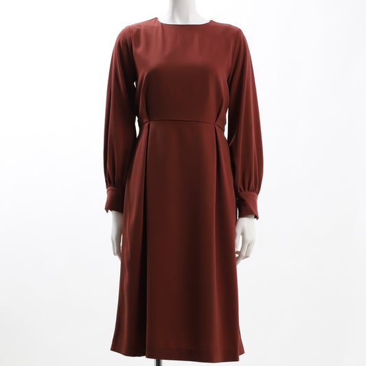 バックリボン結びデザインワンピース