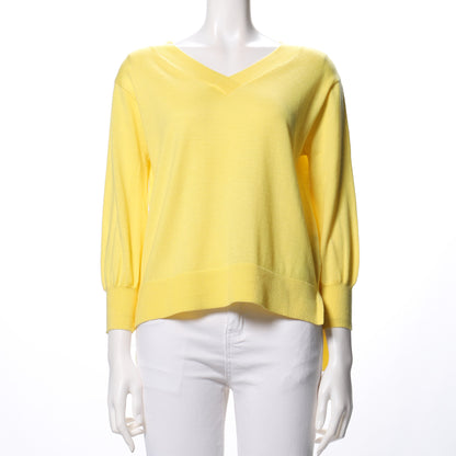 ユルVネックハイゲージニット