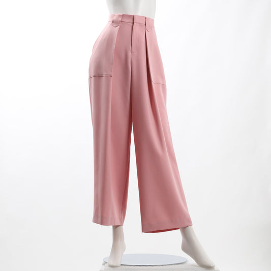 フロントパッチポケットワイドパンツ