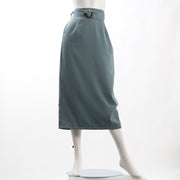 ウエストベルトデザインタイトスカート