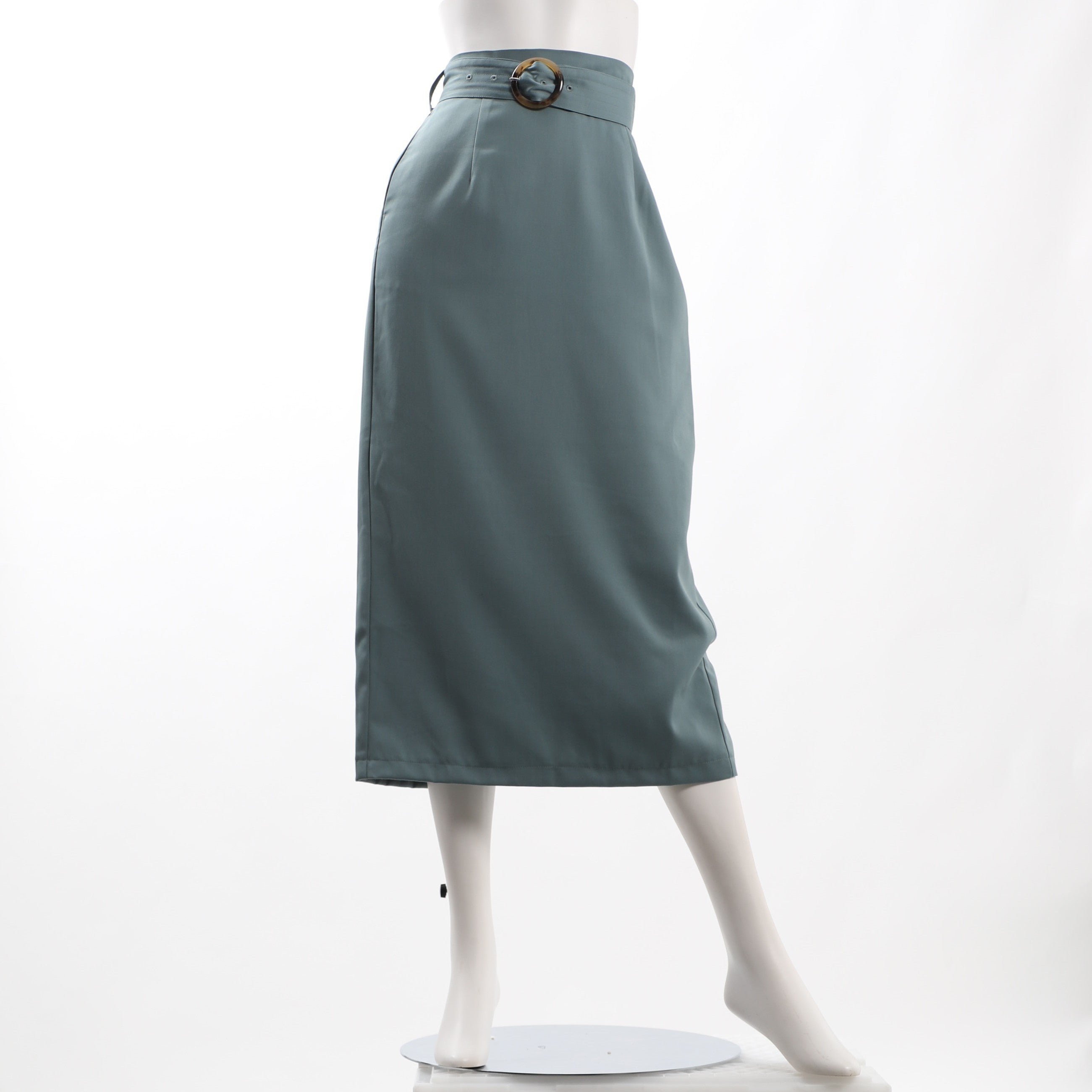 ウエストベルトデザインタイトスカート