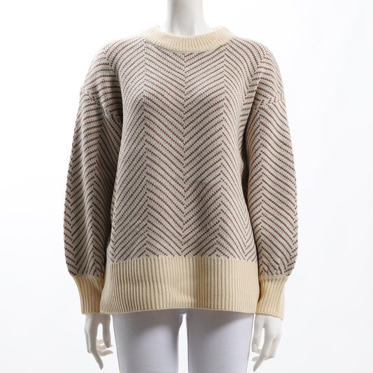 ヘリンボーンニット