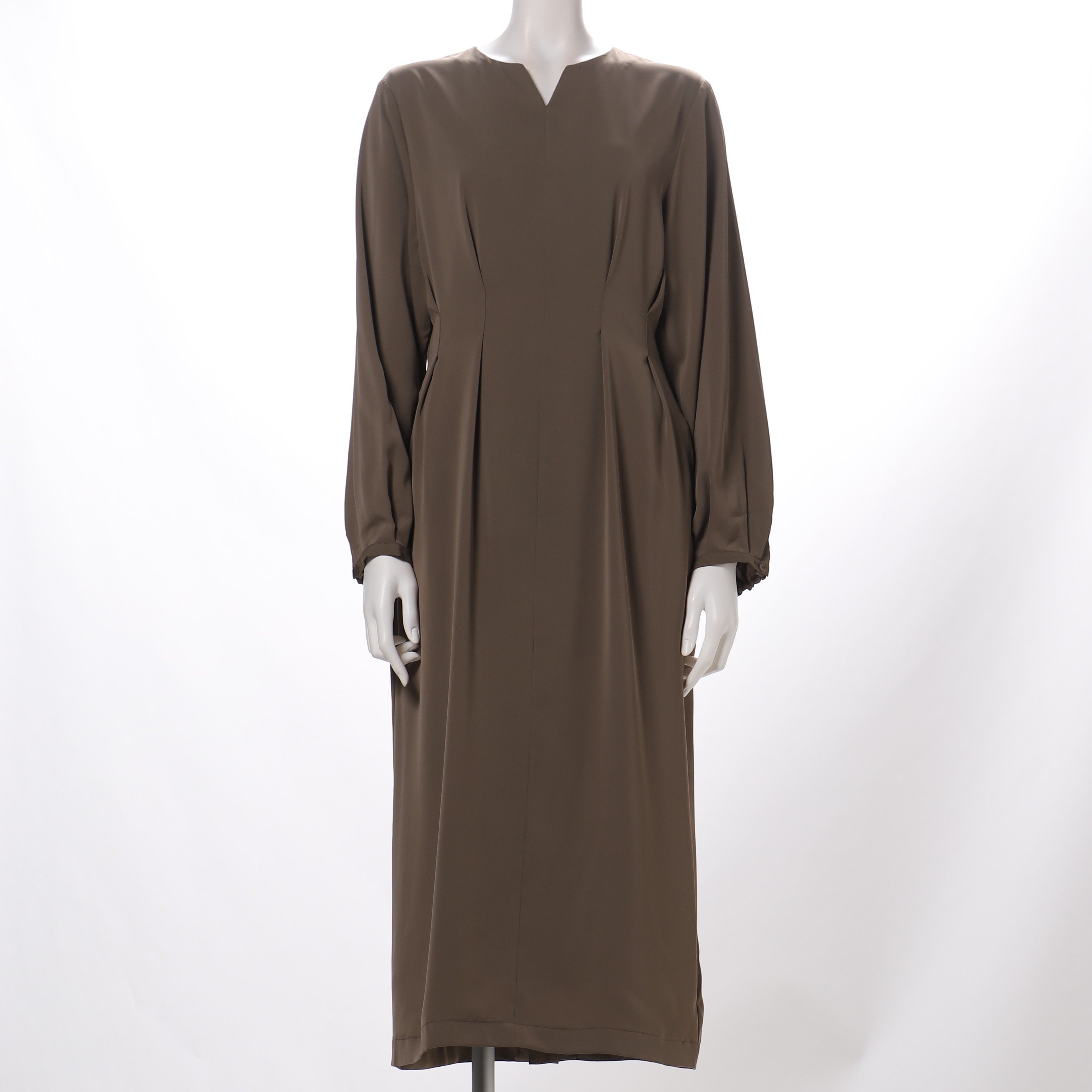 オープンフロントネックワンピース