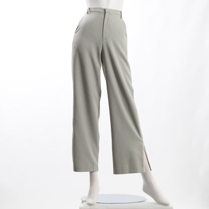 微配色ラインスリットパンツ