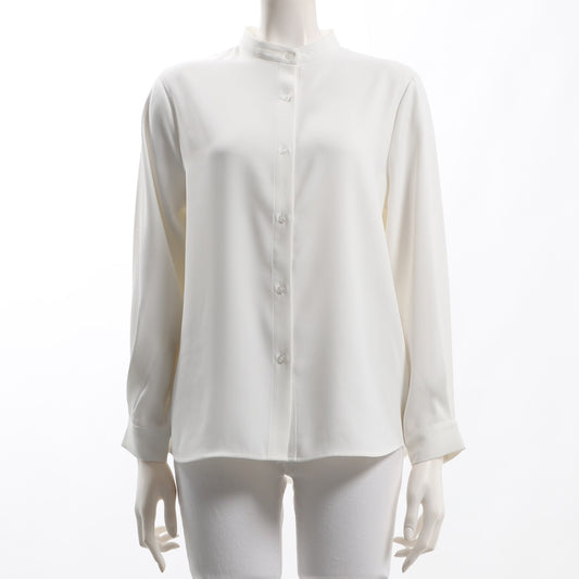 バンドカラーブラウス