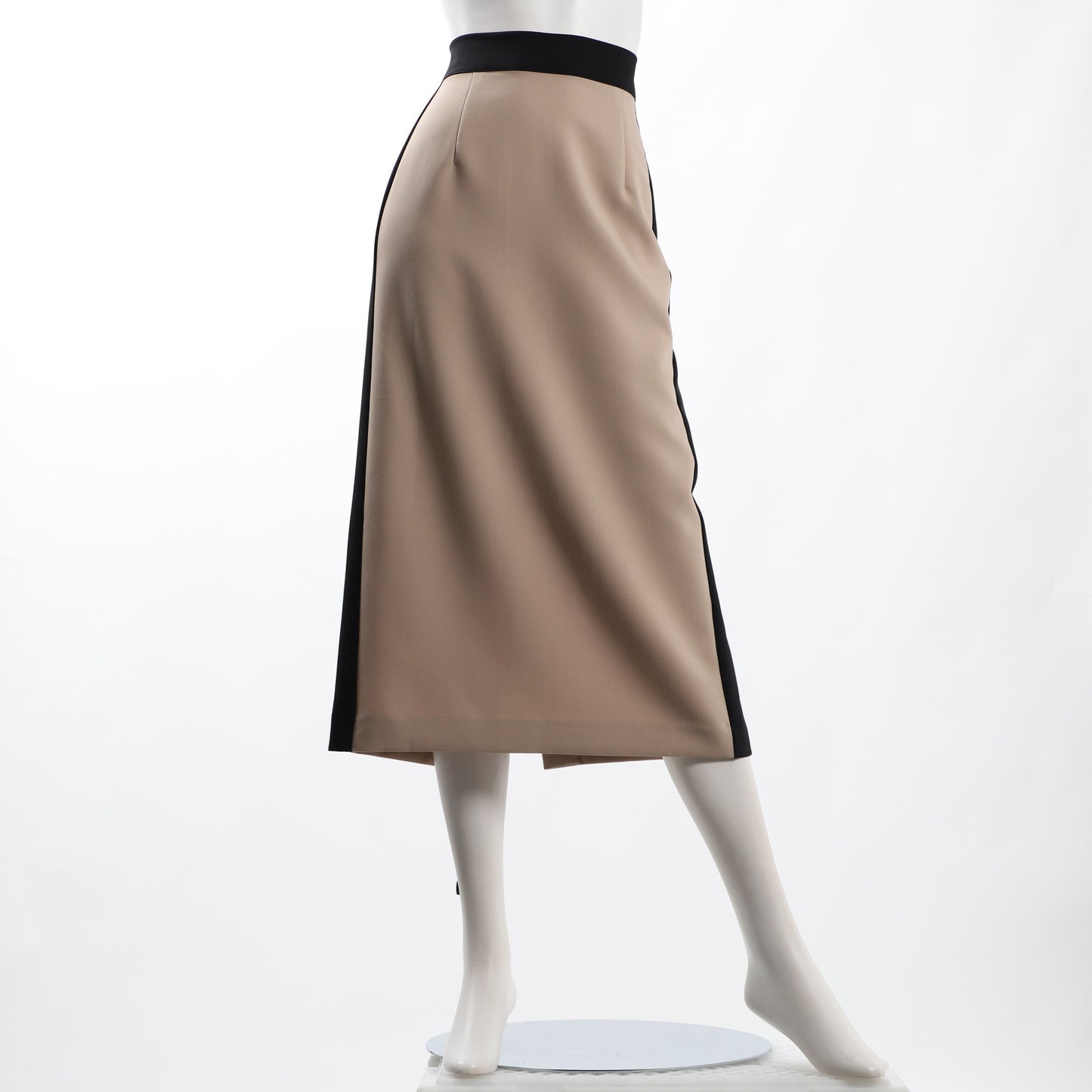 バイカラー切り替えバックスリットタイトスカート