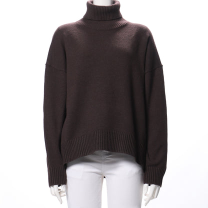 ドロップショルダータートルネックニット