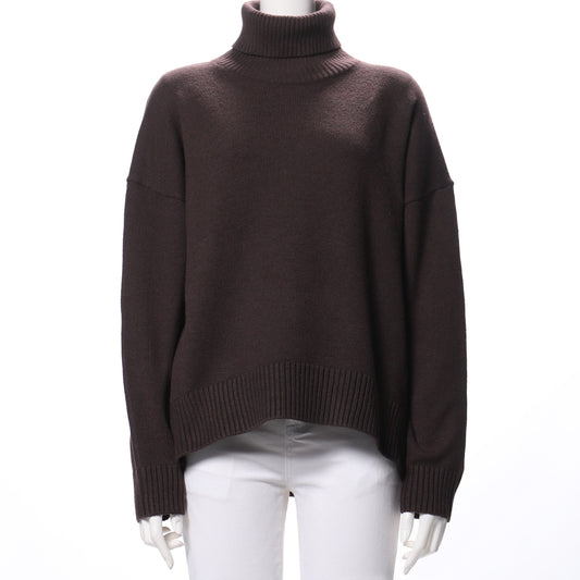 ドロップショルダータートルネックニット