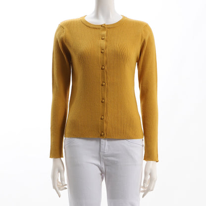 変形リブニットカーディガン