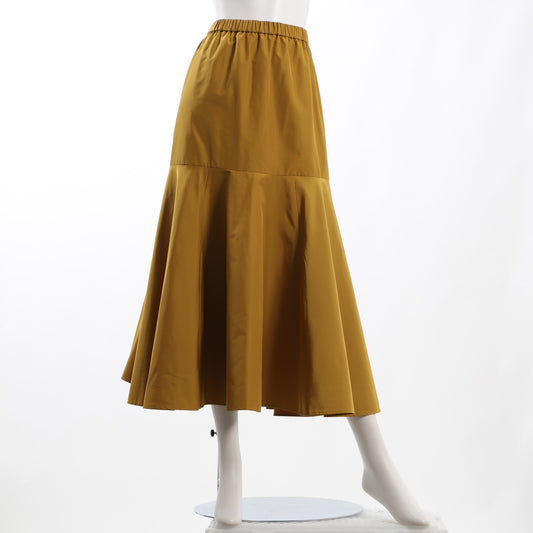 タッサーエアリー切り替えデザインフレアスカート