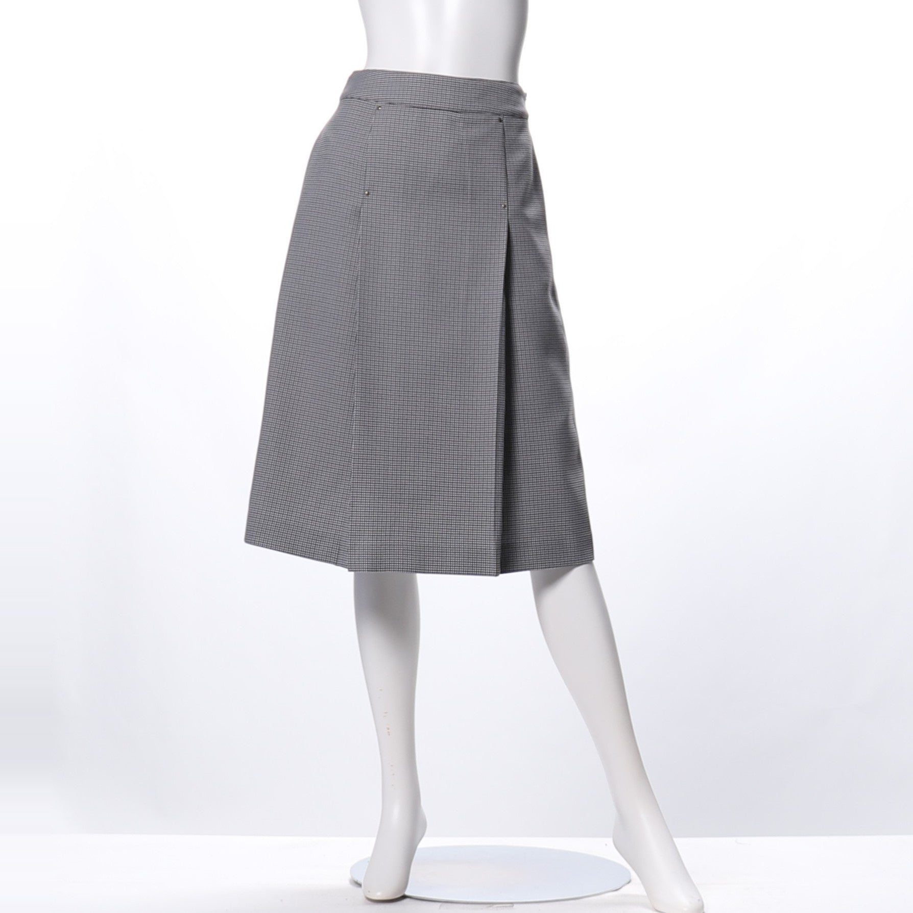 チェック柄ボックスプリーツスカート