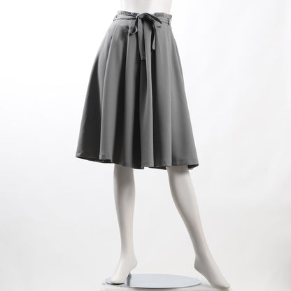 リボンベルト付きラッピングウエストスカート