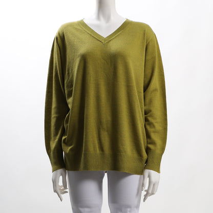 ウォッシャブルVネックニット