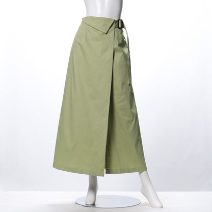 ウエストターンラップ風ロングタイトスカート