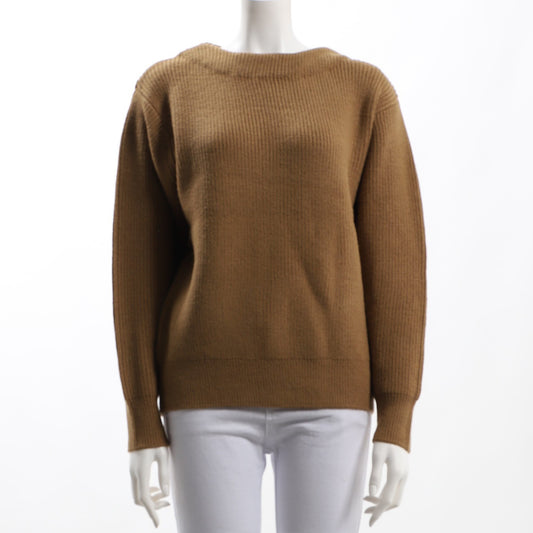 ミドルゲージボートネックニット