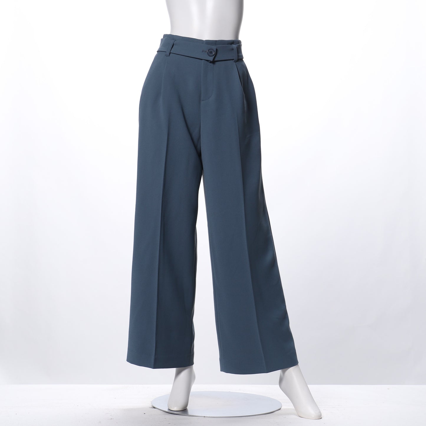 ウエストベルト付きワイドパンツ