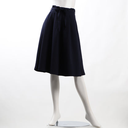 リボンベルト付きラッピングウエストスカート