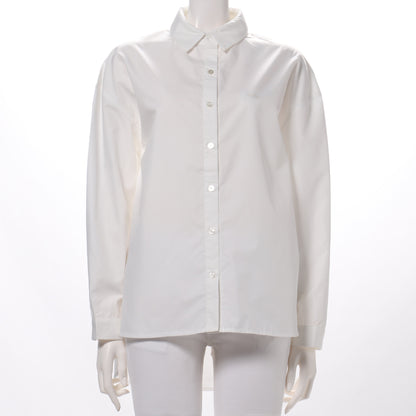 シンプルデザイン前開きシャツブラウス