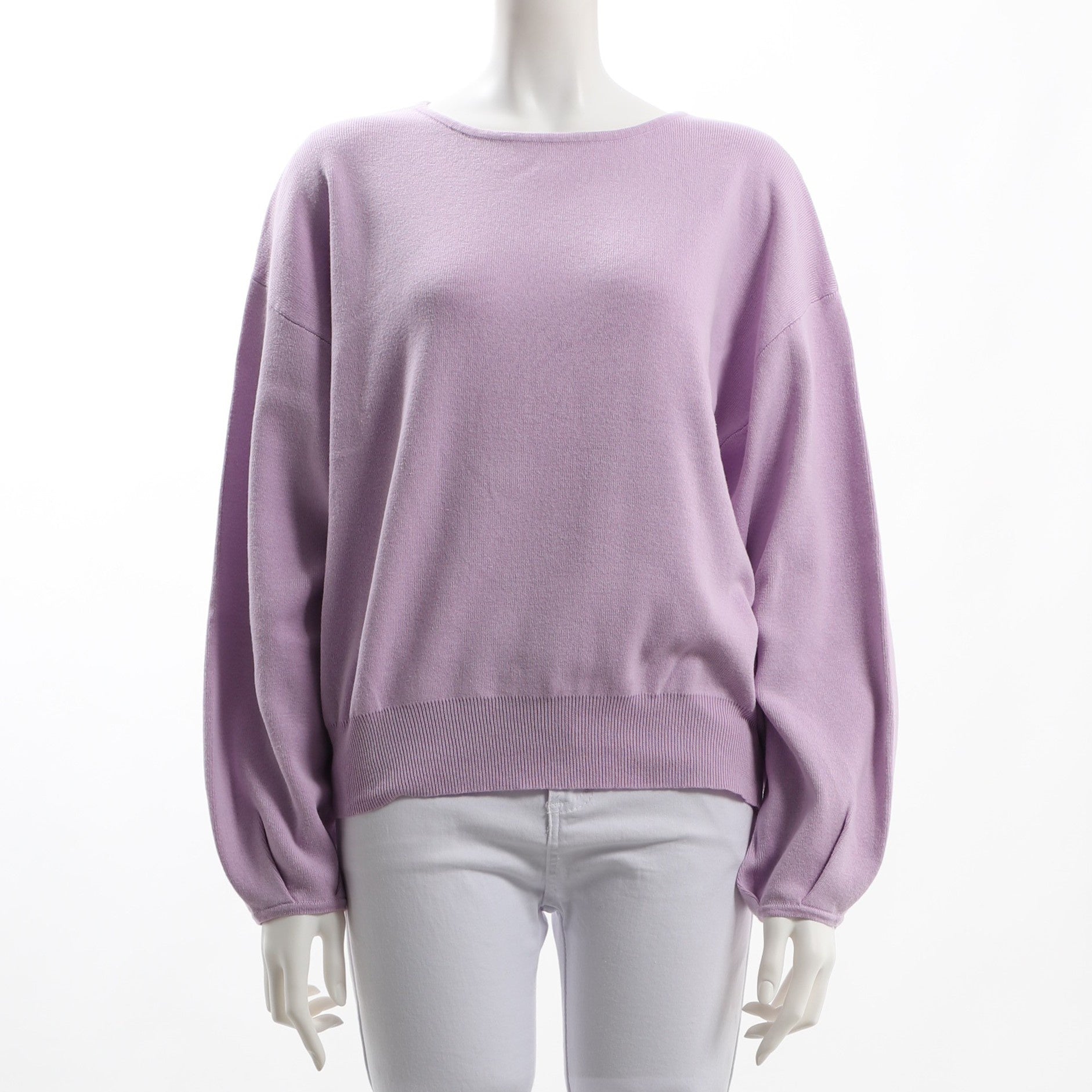 ラウンドネックドロップショルダーニット