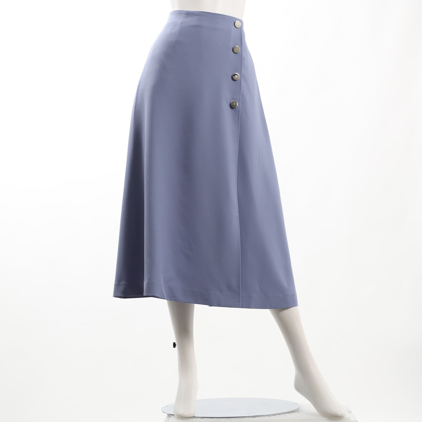 フロントボタンAラインスカート