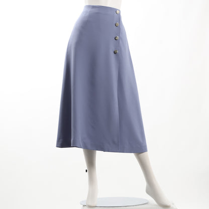 フロントボタンAラインスカート