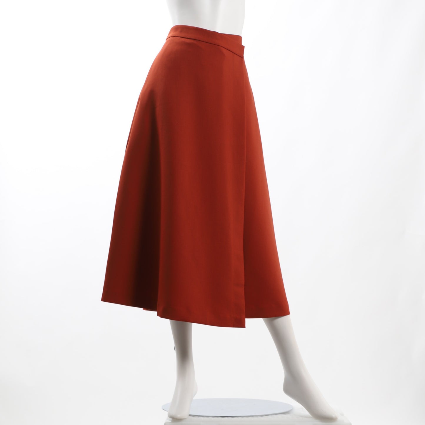 ラップ風Aラインスカート