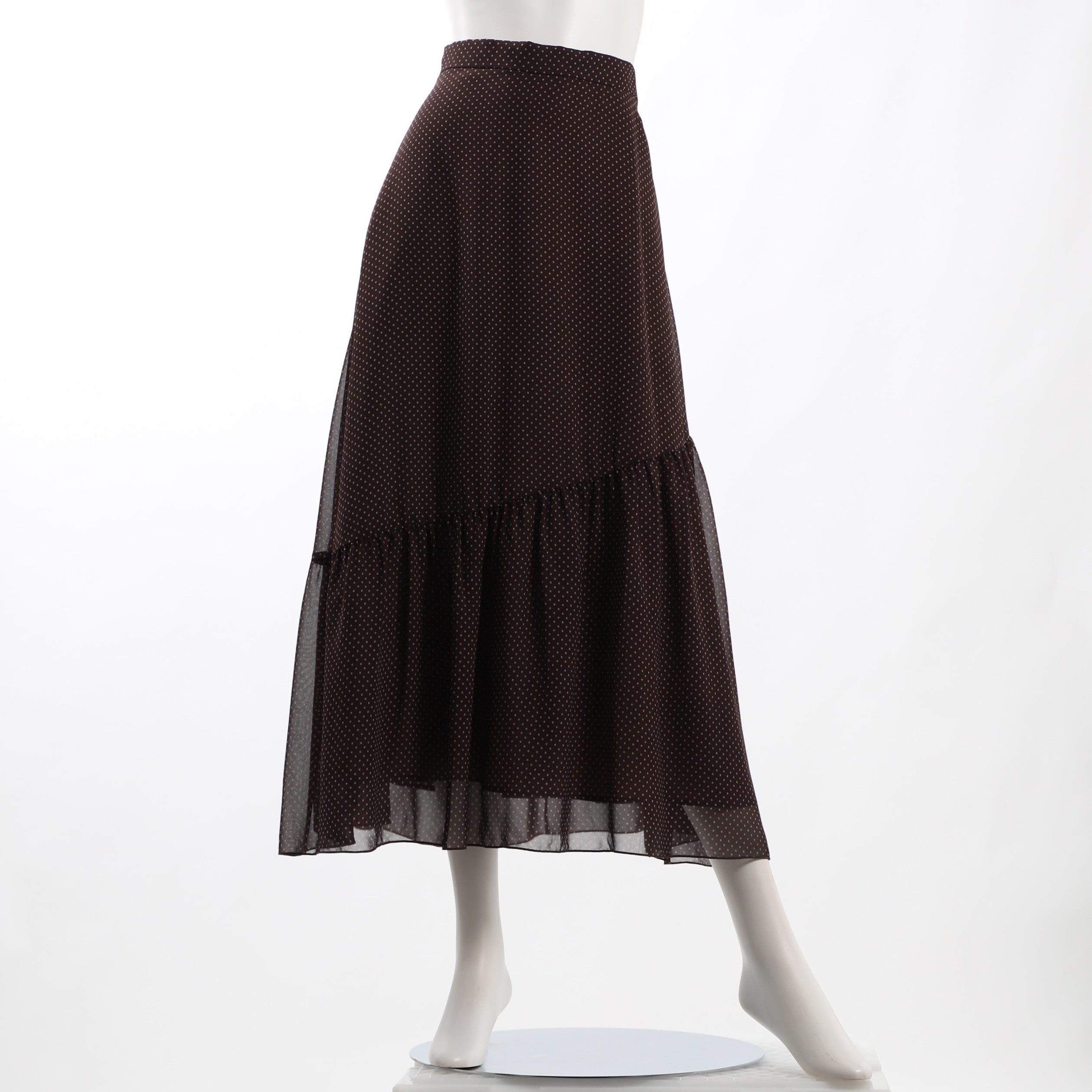 ドット柄裾デザインスカート
