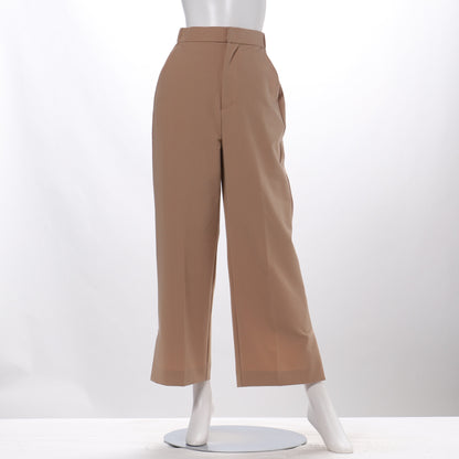 バックベルトサイドスリットワイドパンツ