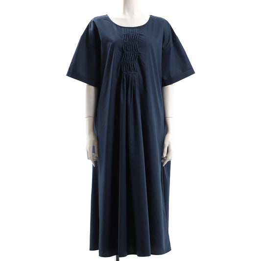 ドロップショルダーツイストピンタックワンピース