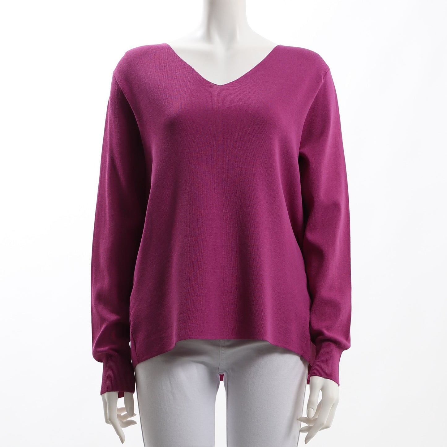 ハイゲージVネックニット