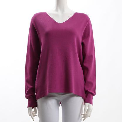 ハイゲージVネックニット