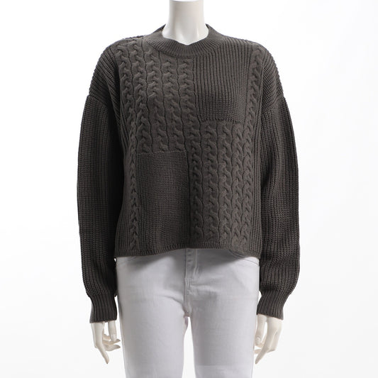 ケーブル切り替えローゲージニット