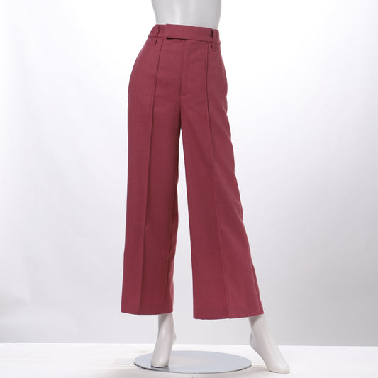 裾ベンツシャープワイドパンツ