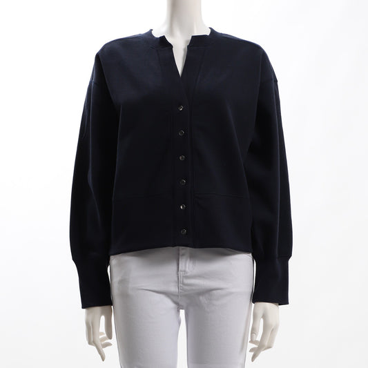 サスティナブル裏毛ショートカーディガン