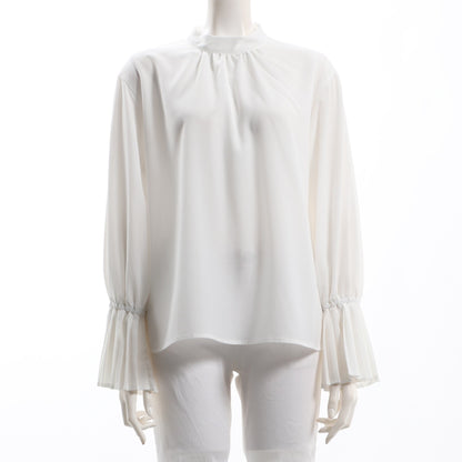 プリーツデザインブラウス