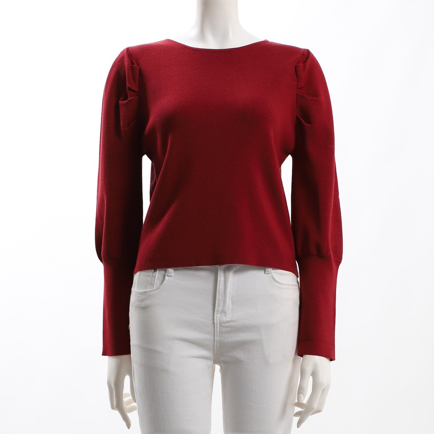 お袖ふんわりニット