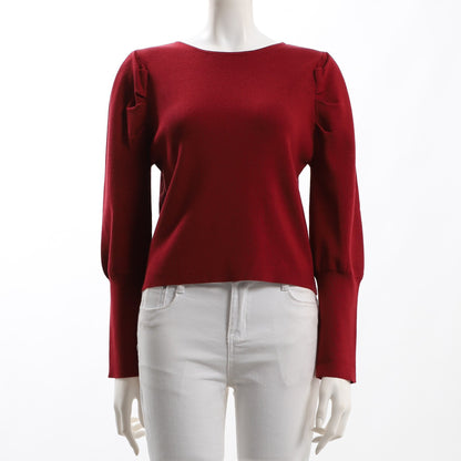 お袖ふんわりニット