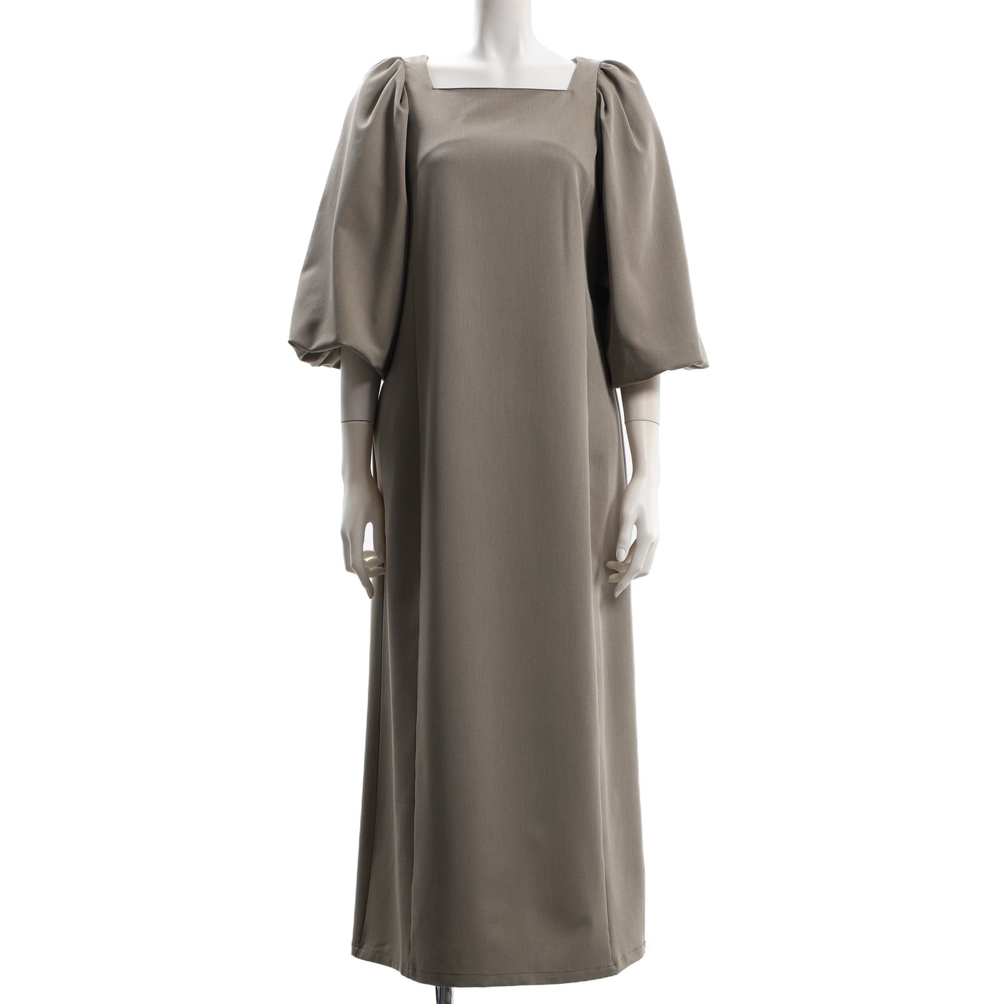 ふんわりパフスリーブワンピース