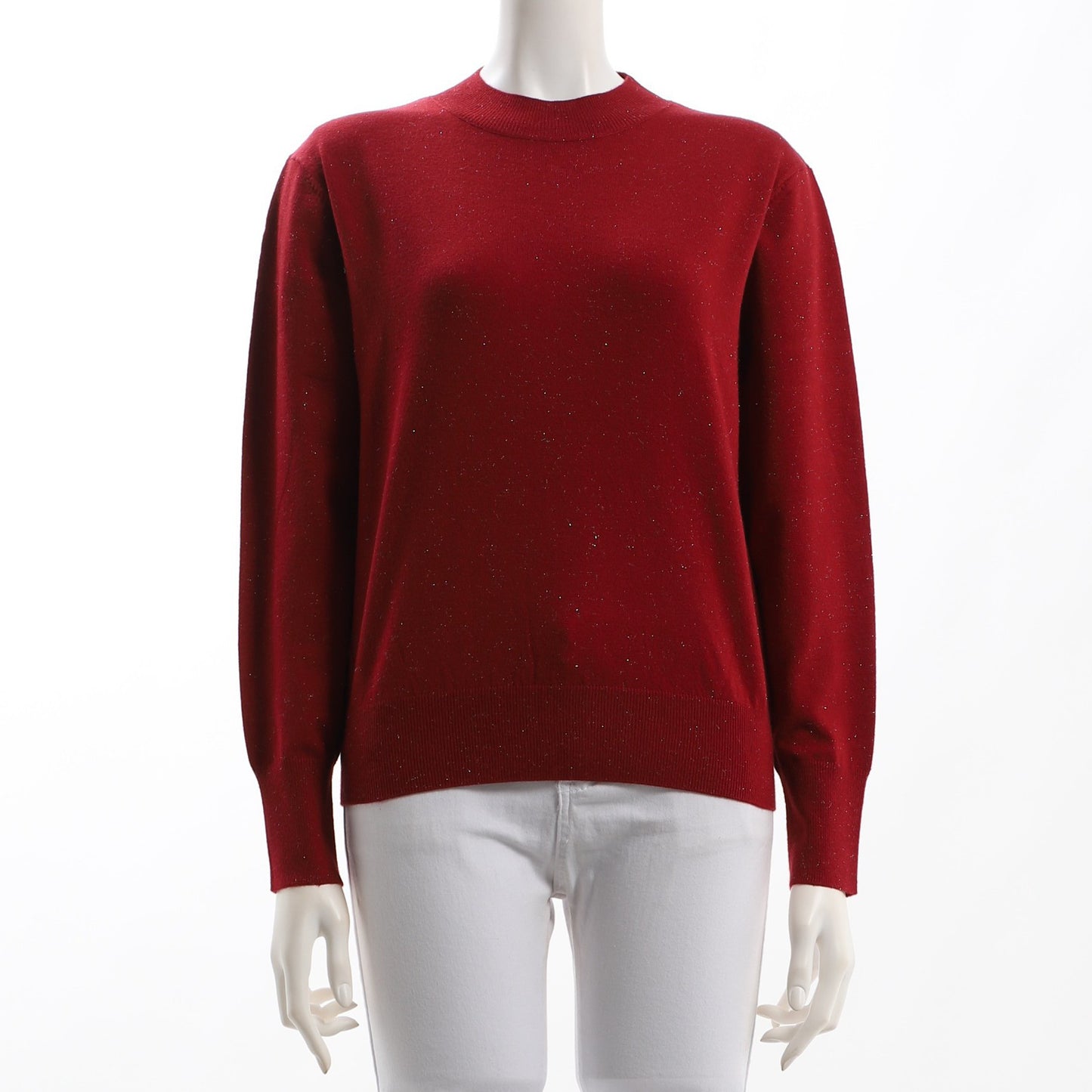 ラメ入りハイゲージニット