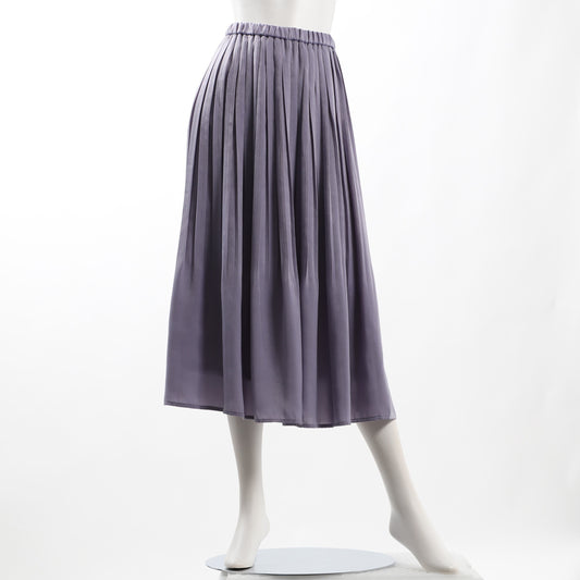 ふんわりシルエット裾消しプリーツスカート