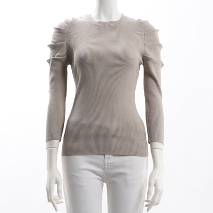 パワーショルダーリブニット