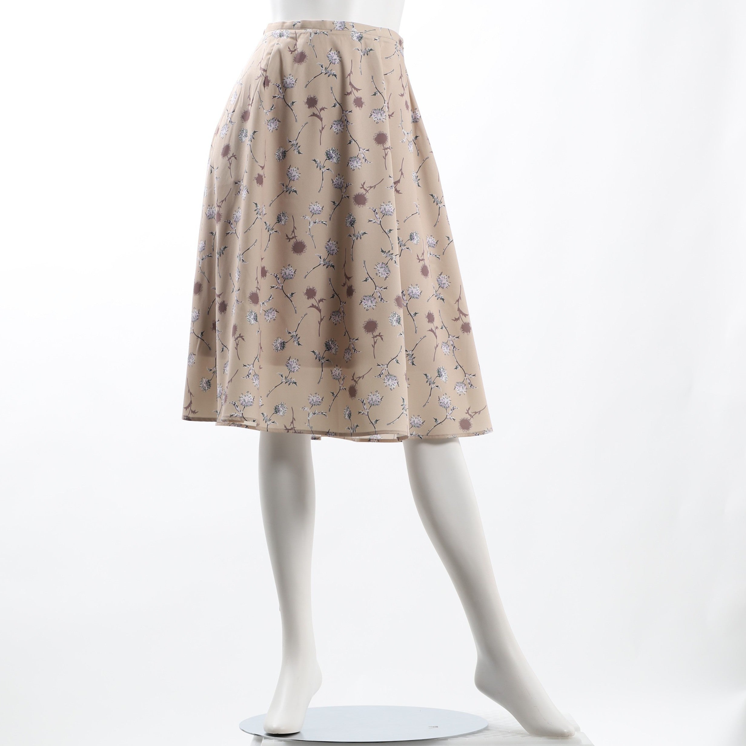 花柄フレアスカート