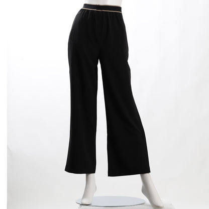 裾スリットフレアパンツ