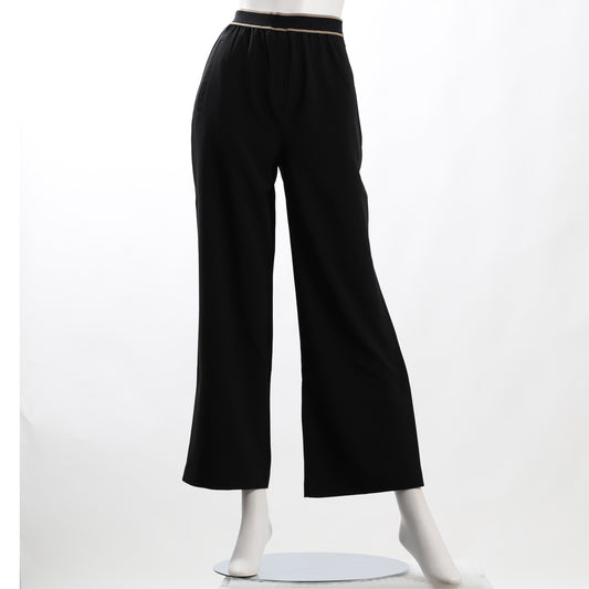 裾スリットフレアパンツ