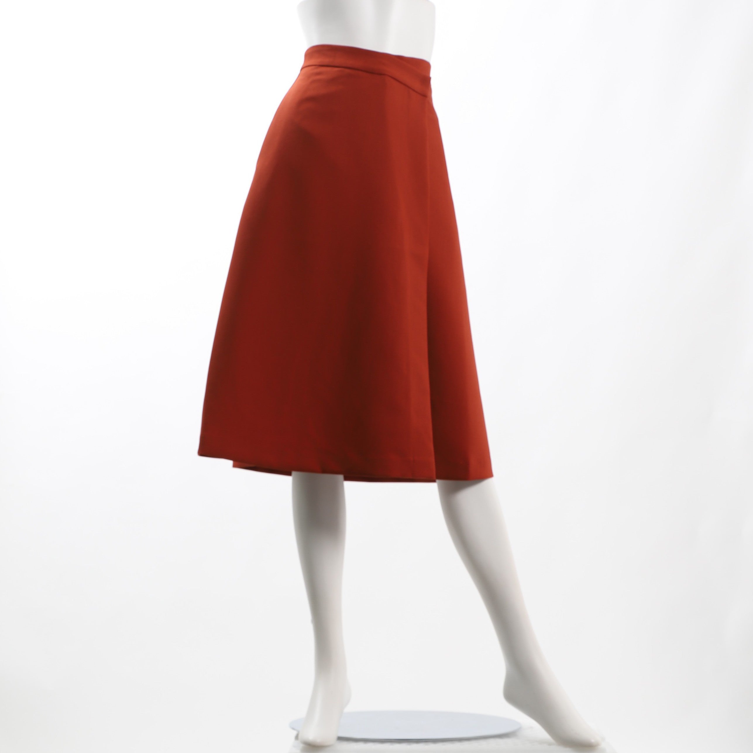 ラップ風フレアスカート