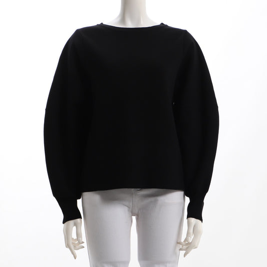 ボリュームスリーブクルーネックニット